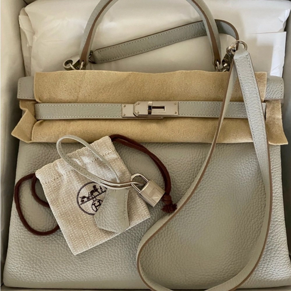 Hermes Kelly 32 Gris Perle